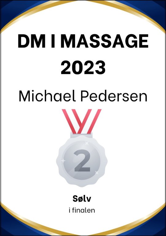 Vandt sølv i finalen til dm i massage 2023